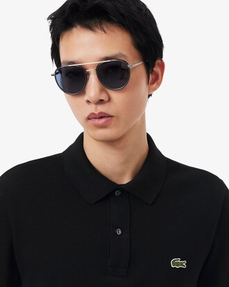 Slim Fit-Polohemd L.12.12 aus Piqu&eacute;