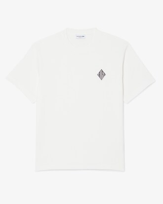 Schweres Classic Fit-T-Shirt mit Badge-Akzent