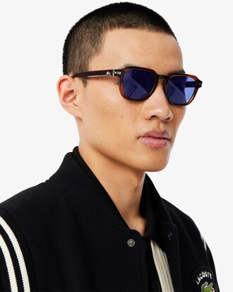 Rechteckige Acetat-Sonnenbrille The Line