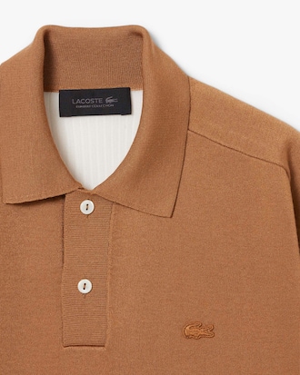 Pullover Runway aus Wollgemisch mit Polokragen