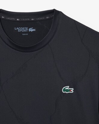 Tennis-T-Shirt aus Jacquard mit Kroko-Print und Ultra-Dry-Technologie