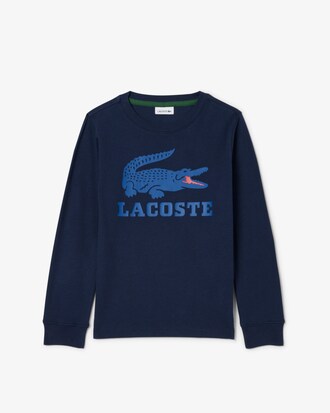 Sweatshirt aus Fleece mit Krokodil-Print   