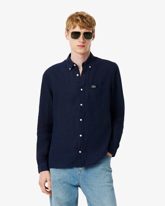Regular Fit-Leinenhemd