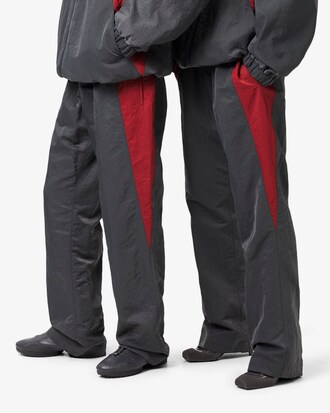 Runway Loose Fit Satin-Jogginghose mit Streifendetails