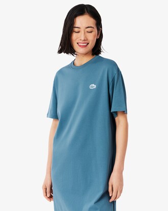 Übergroßes T-Shirt-Kleid aus Baumwolljersey