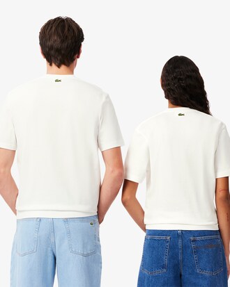T-Shirt aus Baumwolle mit Signatur-Print