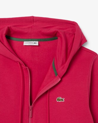 Hoodie aus Fleece mit Rei&szlig;verschluss