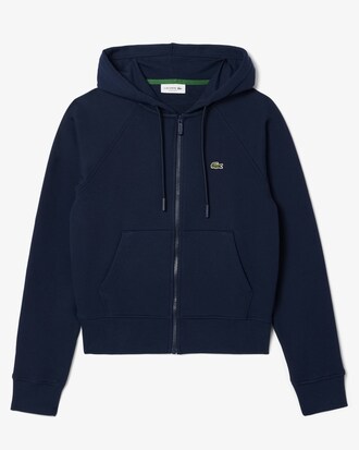 Hoodie aus Fleece mit Reißverschluss