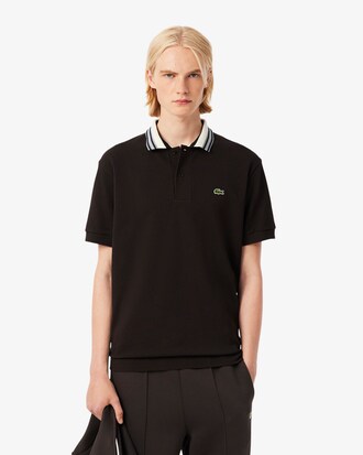 Classic Fit-Polohemd mit Streifen, hergestellt in Frankreich