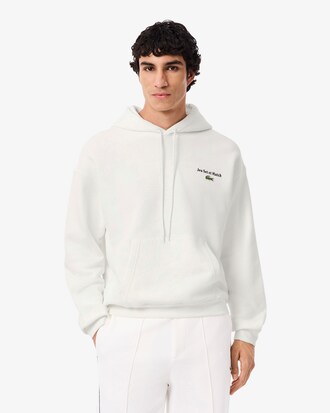 Hoodie aus Fleece mit mehreren Prints