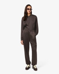 &Uuml;bergro&szlig;e Jogginghose aus Satin