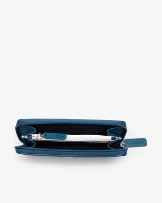 Damen L.12.12 CONCEPT gestreifte Brieftasche mit 12 Kartenf&auml;chern