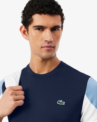 Sportliches T-Shirt mit Colorblock-Design und Print