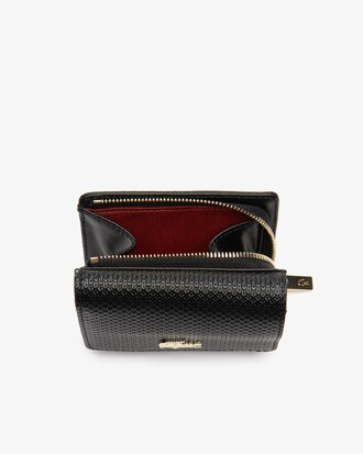 Damen CHANTACO Brieftasche mit 4 Kartenf&auml;chern aus Piqu&eacute;-Leder