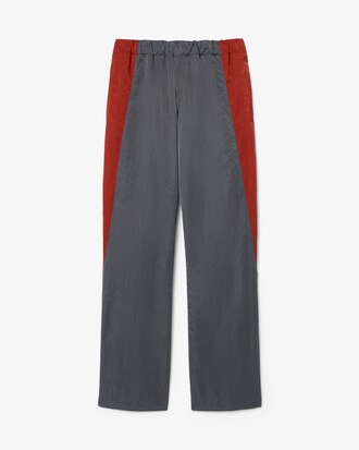Runway Loose Fit Satin-Jogginghose mit Streifendetails