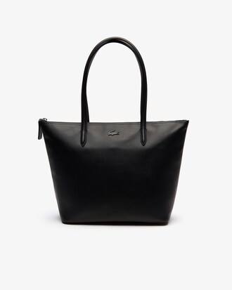 Damen L.12.12 Leder Tote Bag mit Rei&szlig;verschluss