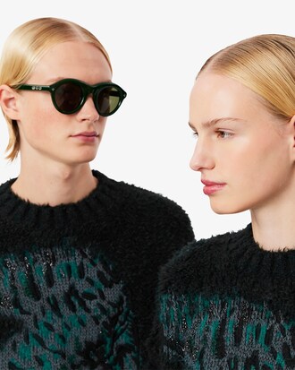 Pullover Runway aus Jacquard mit Krokodil