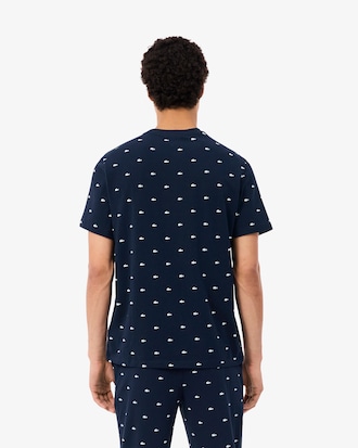 Pyjama-Oberteil mit Krokodil-Print