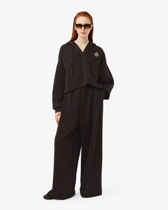 Oversized-Sweathose Runway aus Satin