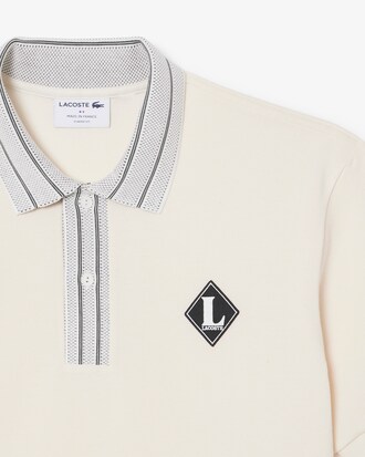 Franz&ouml;sisches Classic Fit-Polohemd mit Badge