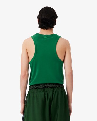T-Tanktop Runway aus Piqu&eacute;-Seide