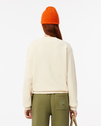 Sweatshirt aus Fleece mit Stickerei
