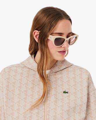Hoodie aus Jacquard mit Monogramm