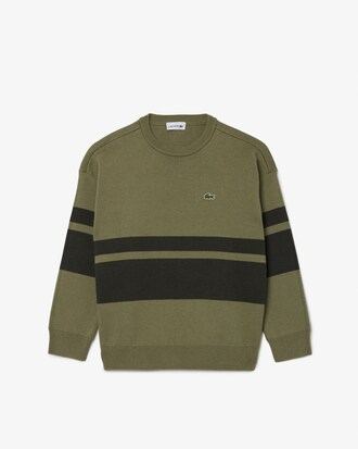 Pullover aus Wolle und Baumwolle mit Streifen