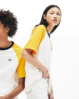 Baumwoll-T-Shirt mit Colorblocks f&uuml;r Sie und Ihn LACOSTE L!VE