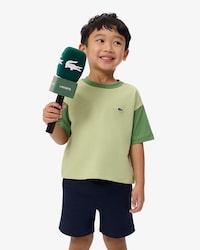 T-Shirt aus Baumwolle mit kontrastierender Einfassung