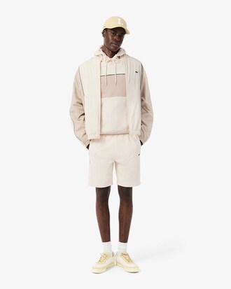 Hoodie aus Fleece mit Colorblock-Design