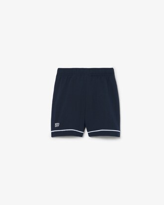 Gestreifte Sportshorts aus Frottee