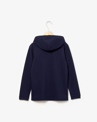 LACOSTE Jungen-Poloshirt mit Kapuze aus Piqu&eacute;