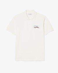 Classic Fit-Polohemd aus Mini-Piqué mit Stickmotiv