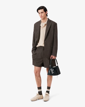 Taillierte Bermudashorts Runway aus Wolle