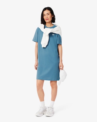 Übergroßes T-Shirt-Kleid aus Baumwolljersey