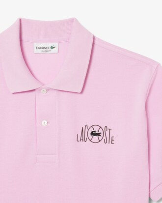 Classic Fit-Polohemd mit grafischem Branding