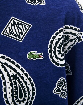 Herren T-Shirt mit Paisley Aufdruck LACOSTE L!VE