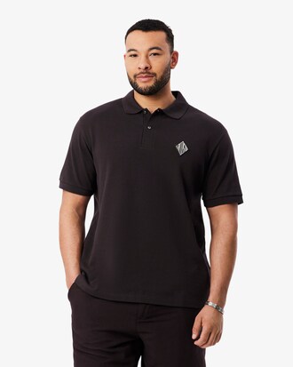 Classic Fit-Polohemd mit Badge-Akzent aus Piqu&eacute;