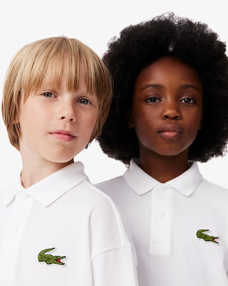 Polohemd aus Petit-Piqué und Frottee
