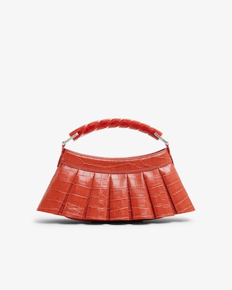 Tasche Runway H Lenglen aus Leder mit Krokodileffekt