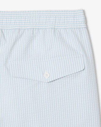 Halblange Badehose mit Strukturstreifen