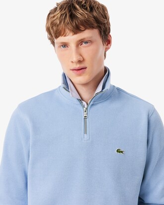 Sweatshirt aus Interlock mit hohem Kragen und Rei&szlig;verschluss