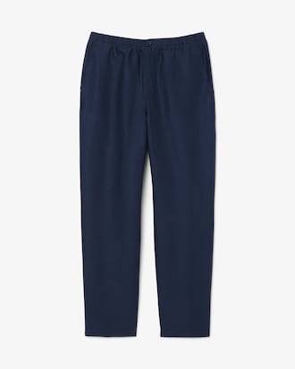 Regular Fit-Hose aus Leinen-Twill
