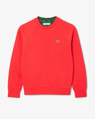 Sweatshirt aus Piqué mit Rundhalsausschnitt