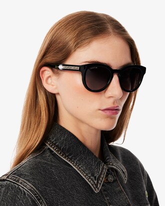 Ovale Brille mit Monogramm
