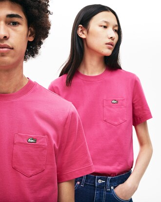 Unisex-Rundhals-Shirt aus Baumwolljersey LACOSTE L!VE