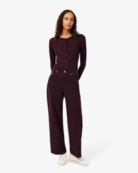 Weite Hose aus Cord