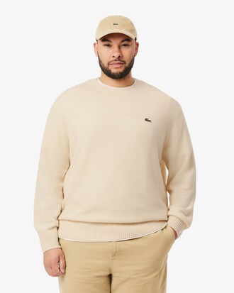 Pullover aus Tuchwolle mit Rundhalsausschnitt
