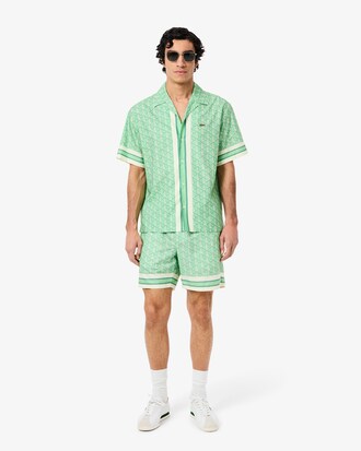 Leichte Shorts mit Monogramm-Druck